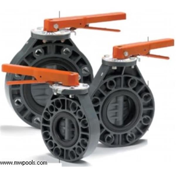 Westlake Pipe & Fittings Lasco Fittings V40311N 4 in. Butterfly Valve with Lever Handle V40311N - main